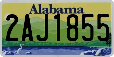 AL license plate 2AJ1855