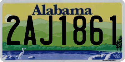 AL license plate 2AJ1861