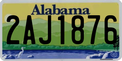 AL license plate 2AJ1876