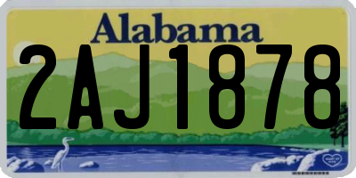 AL license plate 2AJ1878