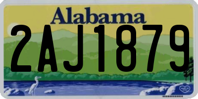 AL license plate 2AJ1879