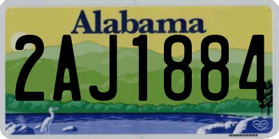 AL license plate 2AJ1884