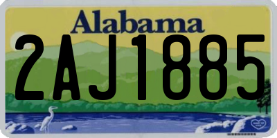 AL license plate 2AJ1885