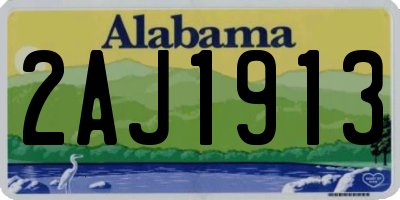 AL license plate 2AJ1913