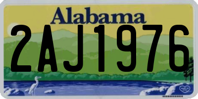 AL license plate 2AJ1976