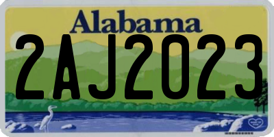 AL license plate 2AJ2023