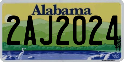 AL license plate 2AJ2024