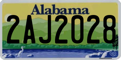 AL license plate 2AJ2028
