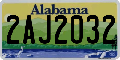 AL license plate 2AJ2032