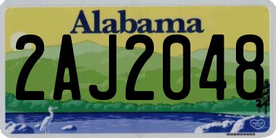 AL license plate 2AJ2048