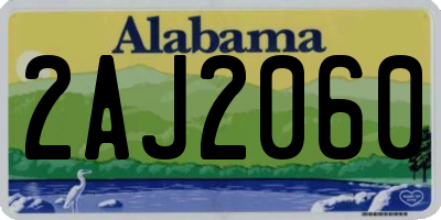 AL license plate 2AJ2060