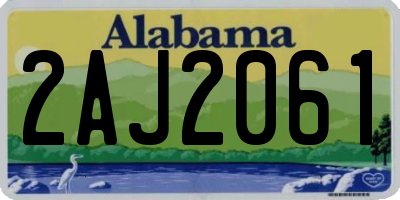AL license plate 2AJ2061