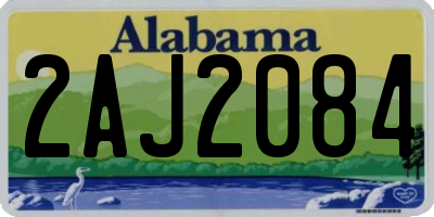 AL license plate 2AJ2084
