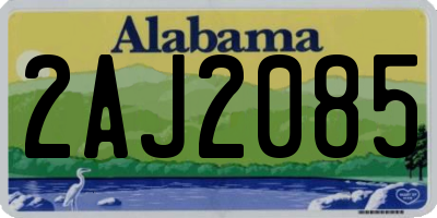AL license plate 2AJ2085
