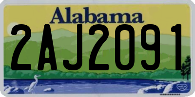 AL license plate 2AJ2091