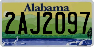 AL license plate 2AJ2097