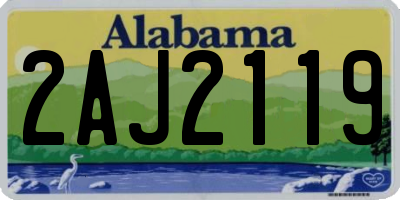 AL license plate 2AJ2119