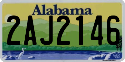 AL license plate 2AJ2146