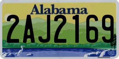 AL license plate 2AJ2169