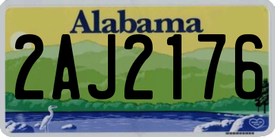 AL license plate 2AJ2176