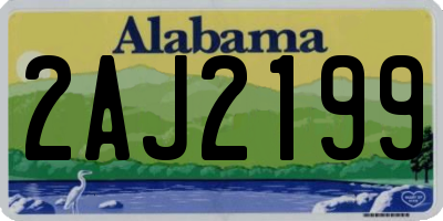 AL license plate 2AJ2199
