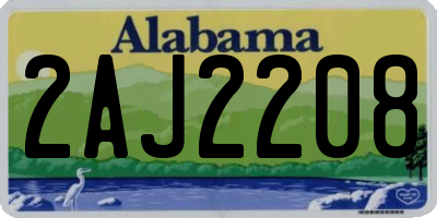 AL license plate 2AJ2208