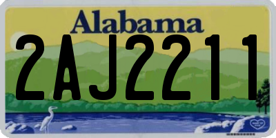 AL license plate 2AJ2211