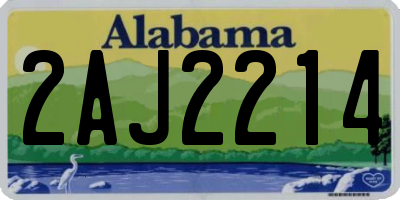 AL license plate 2AJ2214
