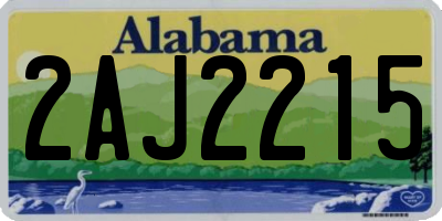 AL license plate 2AJ2215