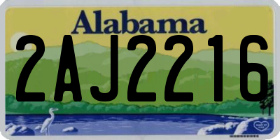 AL license plate 2AJ2216