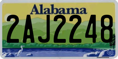 AL license plate 2AJ2248