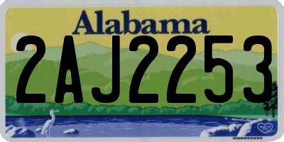 AL license plate 2AJ2253