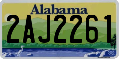 AL license plate 2AJ2261