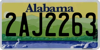 AL license plate 2AJ2263