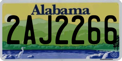 AL license plate 2AJ2266