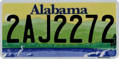 AL license plate 2AJ2272