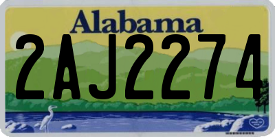 AL license plate 2AJ2274