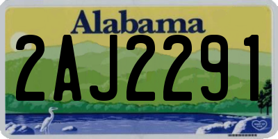 AL license plate 2AJ2291