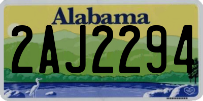 AL license plate 2AJ2294