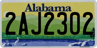 AL license plate 2AJ2302