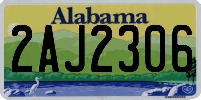 AL license plate 2AJ2306