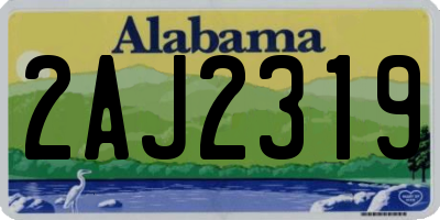 AL license plate 2AJ2319