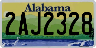 AL license plate 2AJ2328