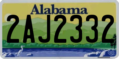 AL license plate 2AJ2332