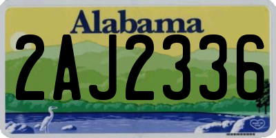 AL license plate 2AJ2336