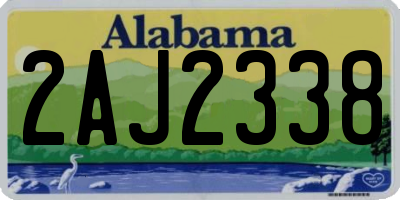 AL license plate 2AJ2338