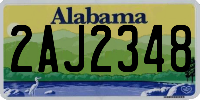 AL license plate 2AJ2348