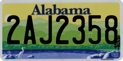 AL license plate 2AJ2358