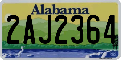 AL license plate 2AJ2364