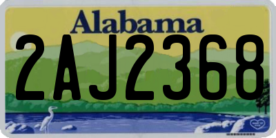 AL license plate 2AJ2368